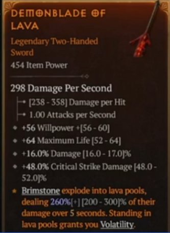 Demonblade of Lava